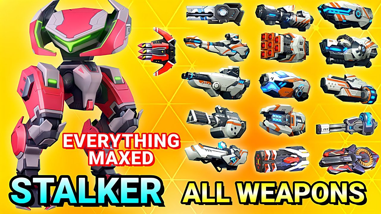 Stalker and All Weapons - Mech Arena