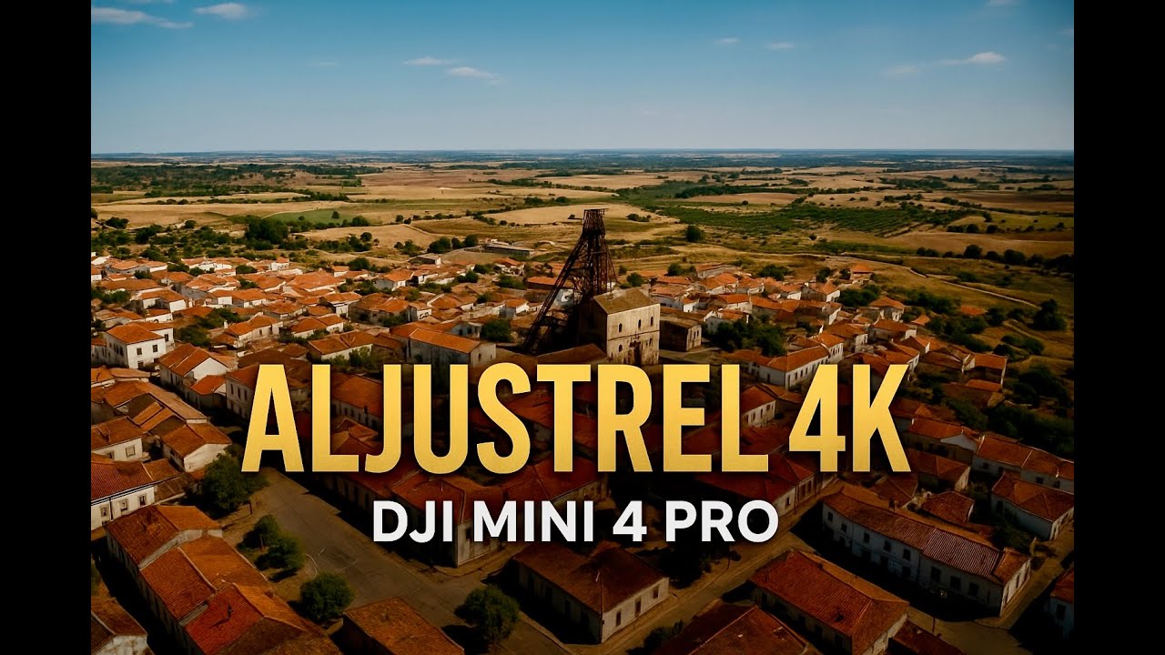 Aljustrel Vista Aérea em 4K | DJI Mini 4 Pro | Vila Mineira de Portugal