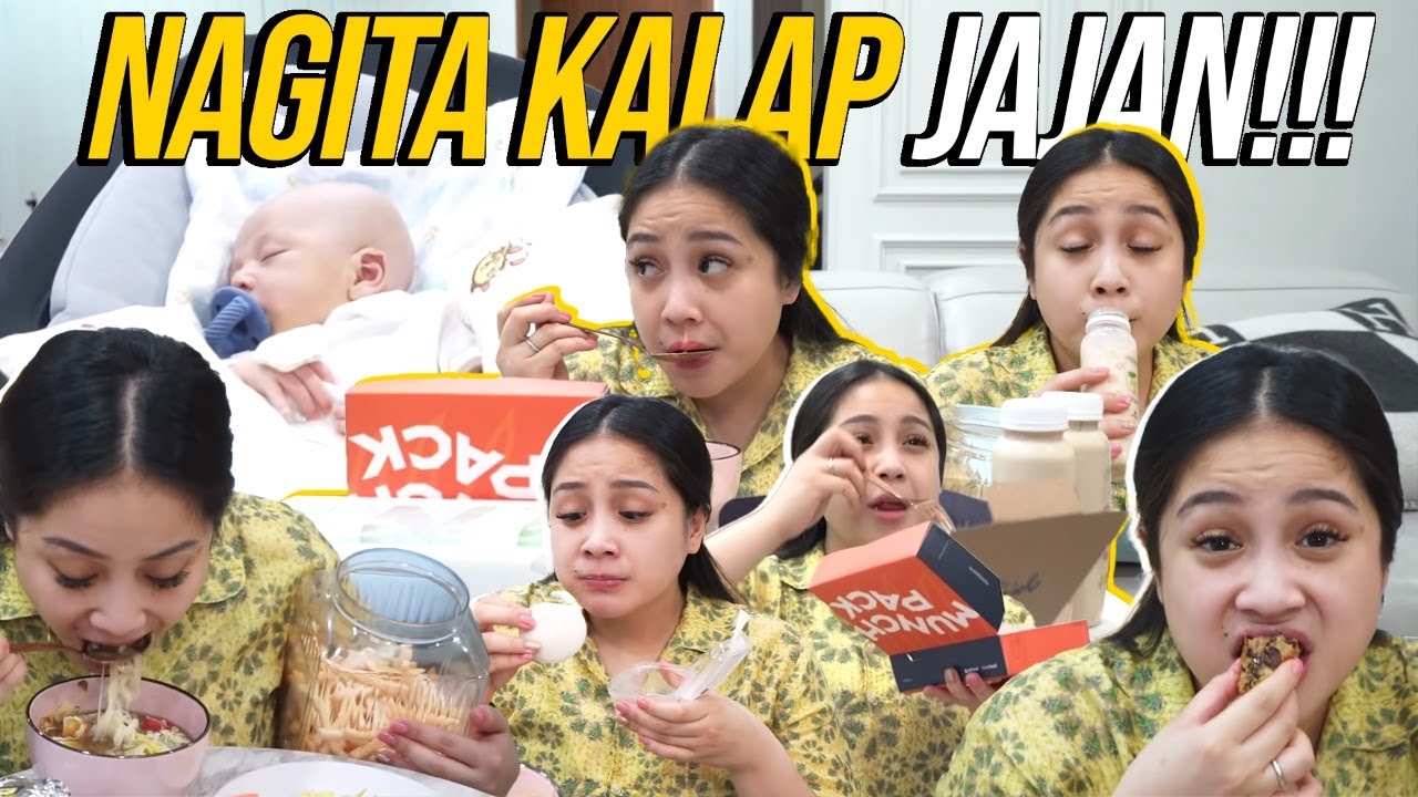 DEMI RAYYANZA!!! NAGITA BORONG JAJANAN ONLINE SAMPAI SATU MEJA PENUH...