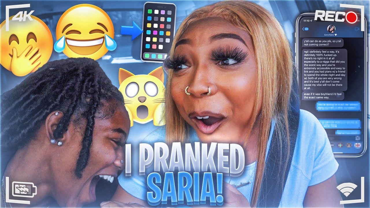 WE PRANKED SARIA!! ***IT GOT HEATED***
