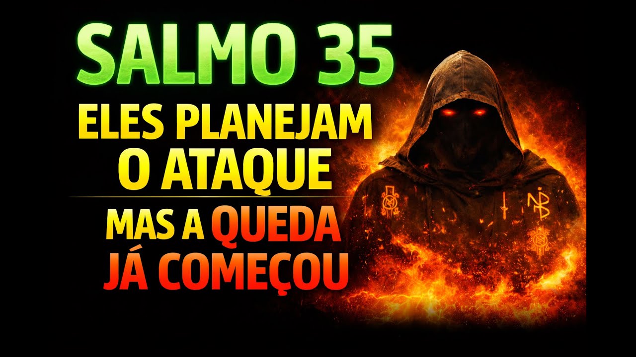 Salmo 35: Quem Te Atacou em Oculto Cairá Hoje | Oração Contra Inimigos e Maldições
