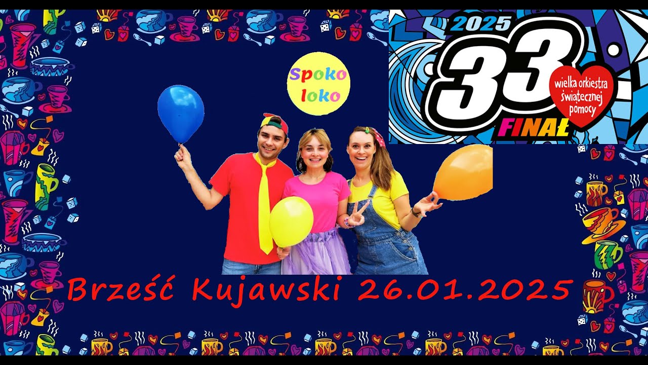 WOŚP - Spoko Loko w Brześciu Kujawskim live - relacja z koncertu 26.01.2025