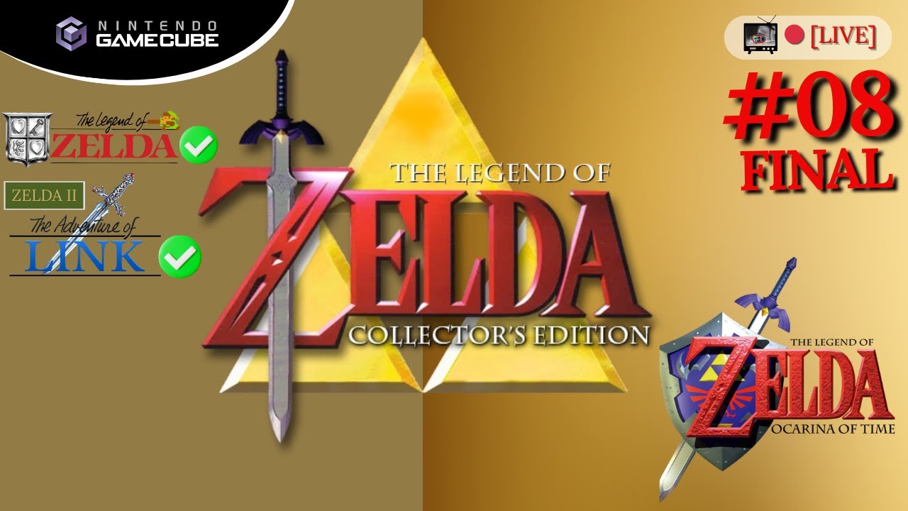 🔴 NGC - The Legend Of Zelda: Ocarina Of Time - O TERRÍVEL FIM DE GANONDORF & 100% GAME #08