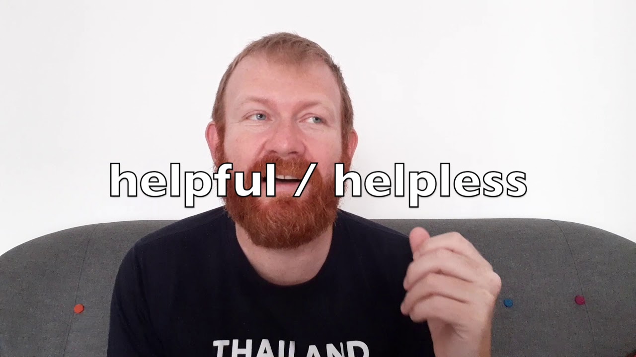 Adjetivos en inglés con -FUL y -LESS – word formation