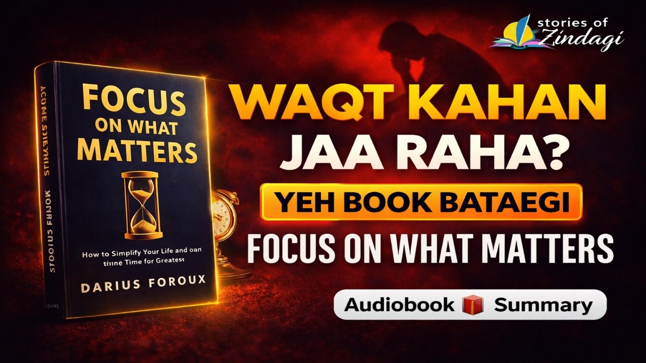 40 की उम्र से पहले ये वीडियो देख लो | Focus on What Matters Book Summary | Stories of Zindagi