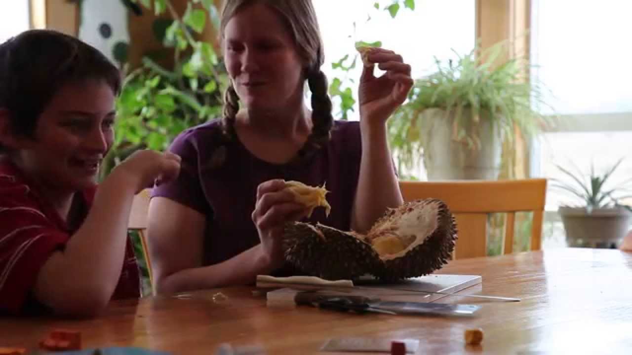 Our reaction to eating Durian for the first time!!!!!  Must taste to understand!