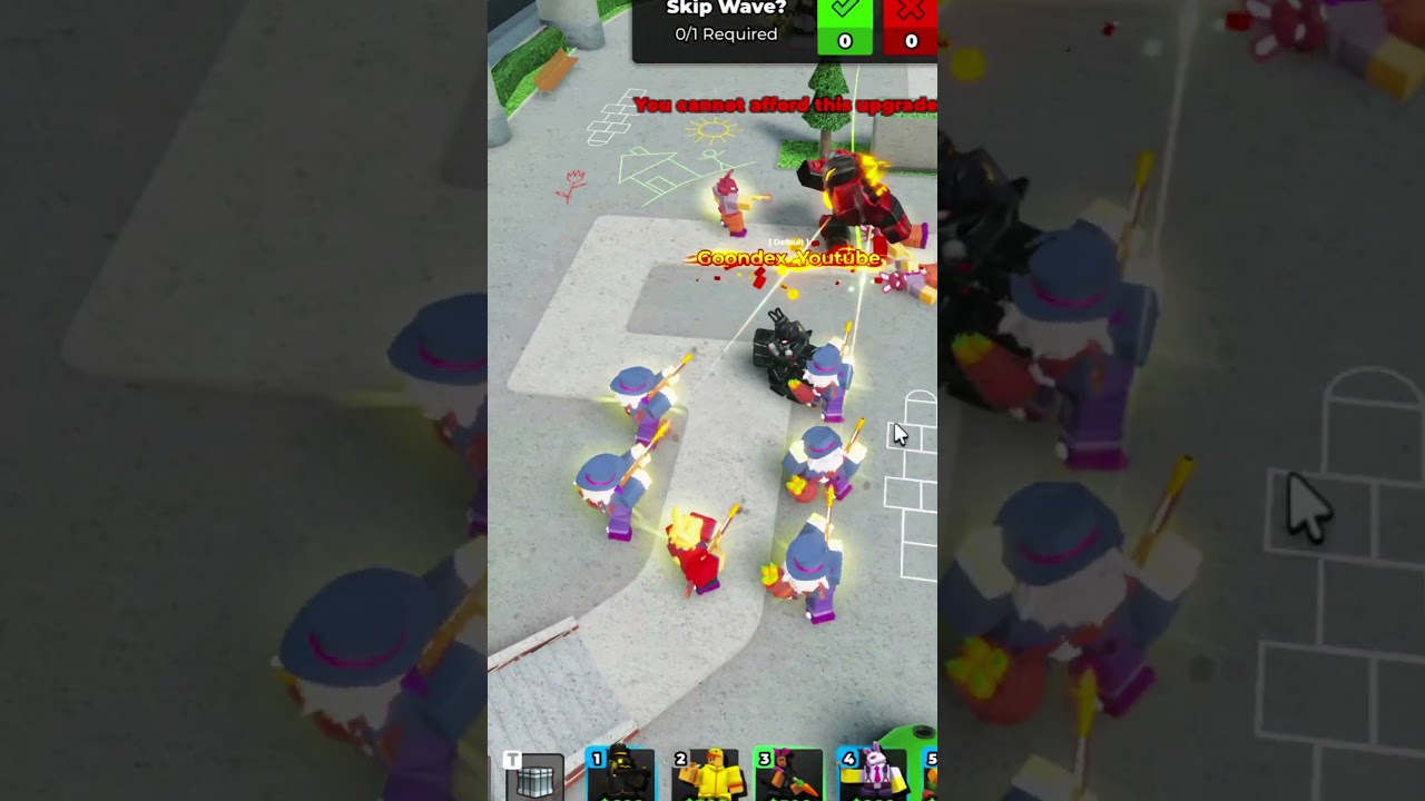 3 HP of Luck Roblox Tower Defense Simulator