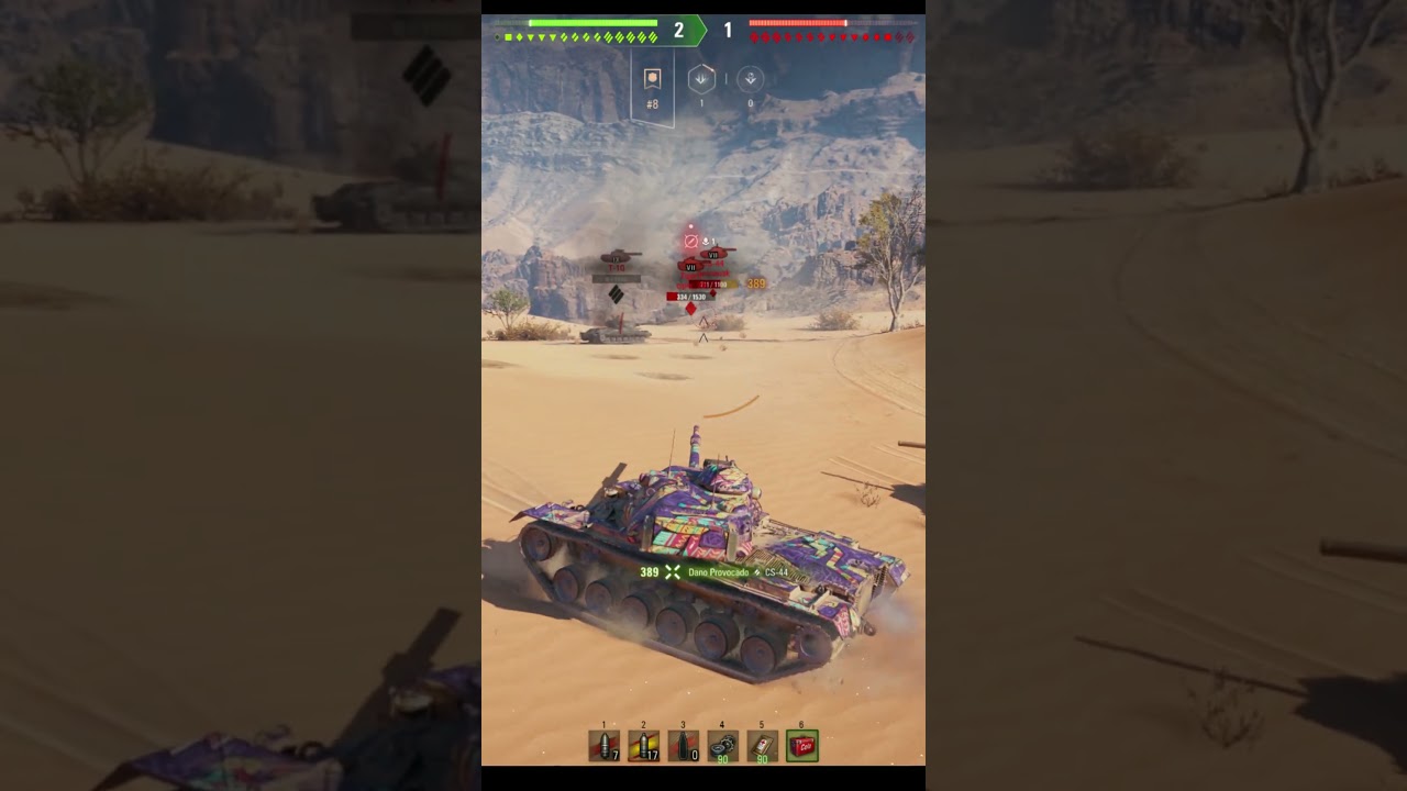 the patton tank the funniest gift this year 7.2 K DMG wot
