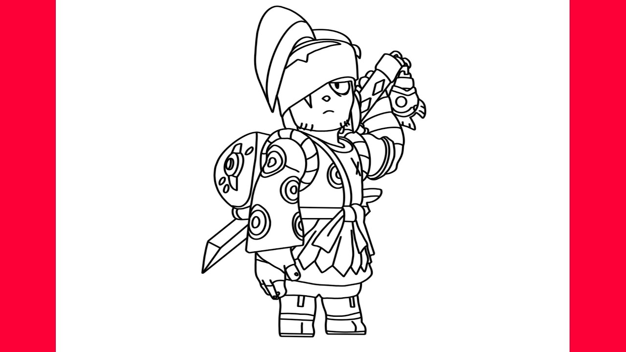 COMO DESENHAR KENJI DO BRAWL STARS