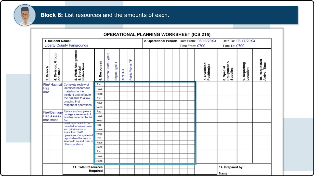 ICS Form 215 Video