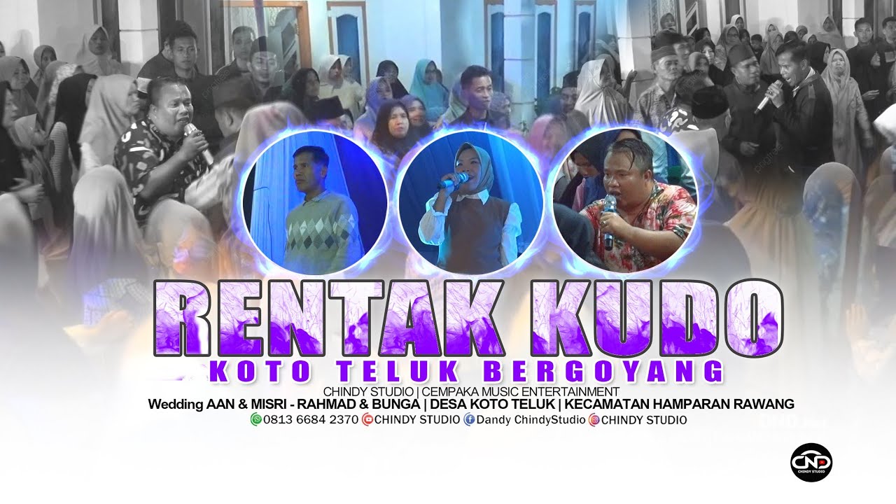 RENTAK KUDO TERBARU KOTO TELUK BERGOYANG | PERNIKAHAN AAN & MISRI | LIVE CHINDY STUDIO - CEMPAKA