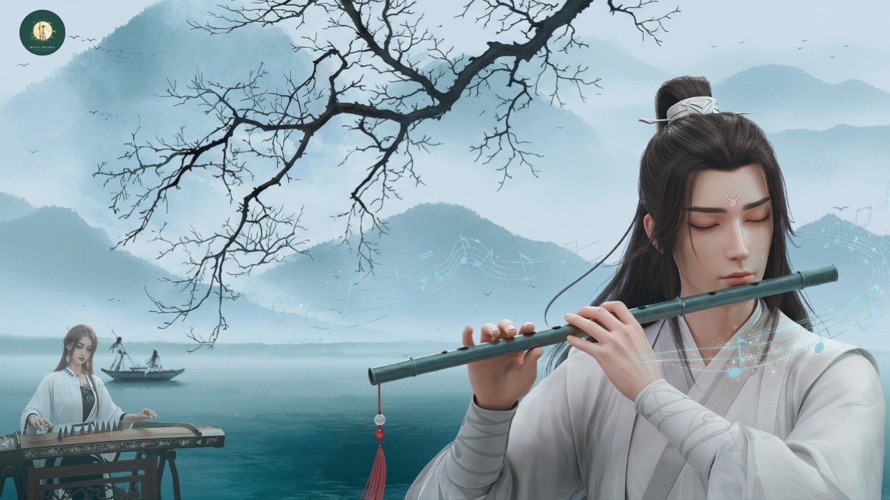 Chinese Zen Music: Bamboo flute, Erhu & Guzheng | Deep Sleep & Relaxing @MoonlitMelodies-68s