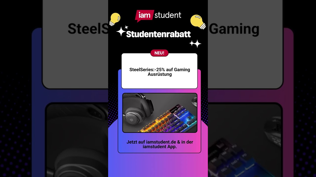 Neuer Studi-Rabatt von SteelSeries