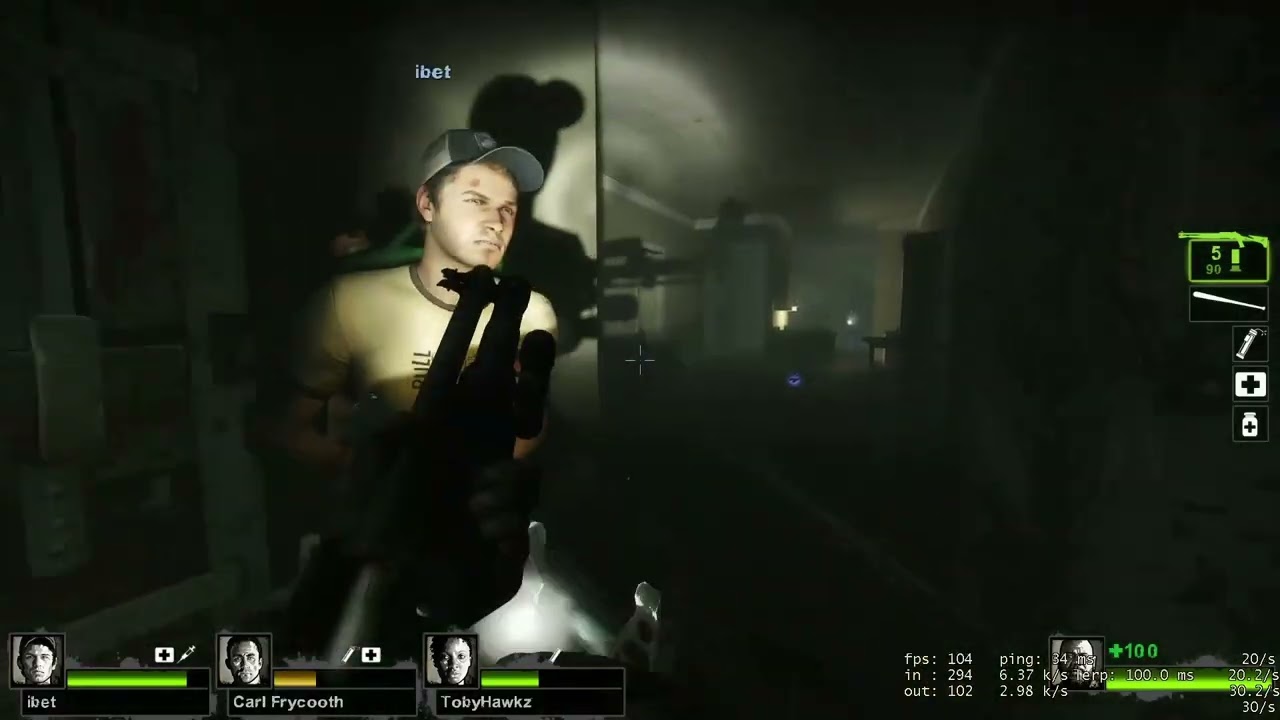 l4d2 hard rain expert (halfway mill escape till end)