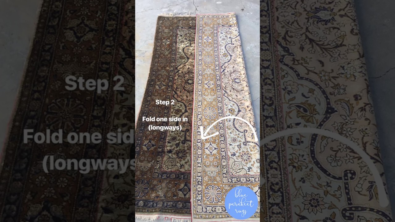 How to Fold and Roll A Rug