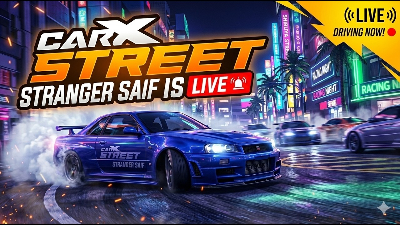 STRANGER SAIF IS LIVE! 🏎️ Night Racing in CarX Street!