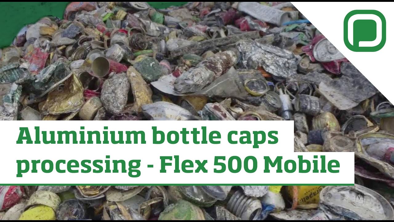Roll off Hammer Mill - FLEX 500 MOBILE | Aluminium bottle caps processing