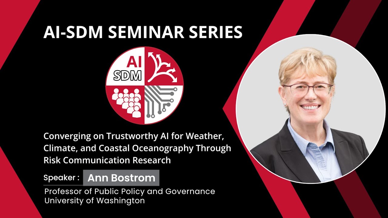 Trustworthy AI for Weather, Climate, and Coastal Oceanography Through Risk Communication Research