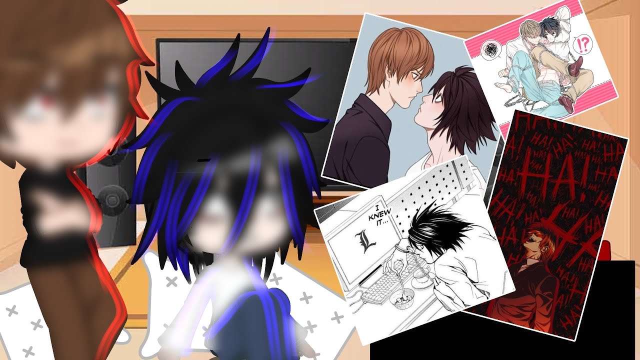 •L y Ligth reaccionan a sus videos• Death Note😻🍎📓🖋️LigthXL🌺•Emma_Yagami•//Reaction//{Gacha Nox}