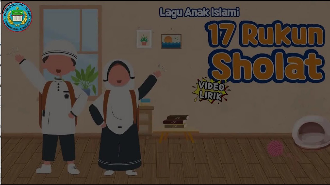 Lagu Anak # Hapalan  #  Rukun Sholat