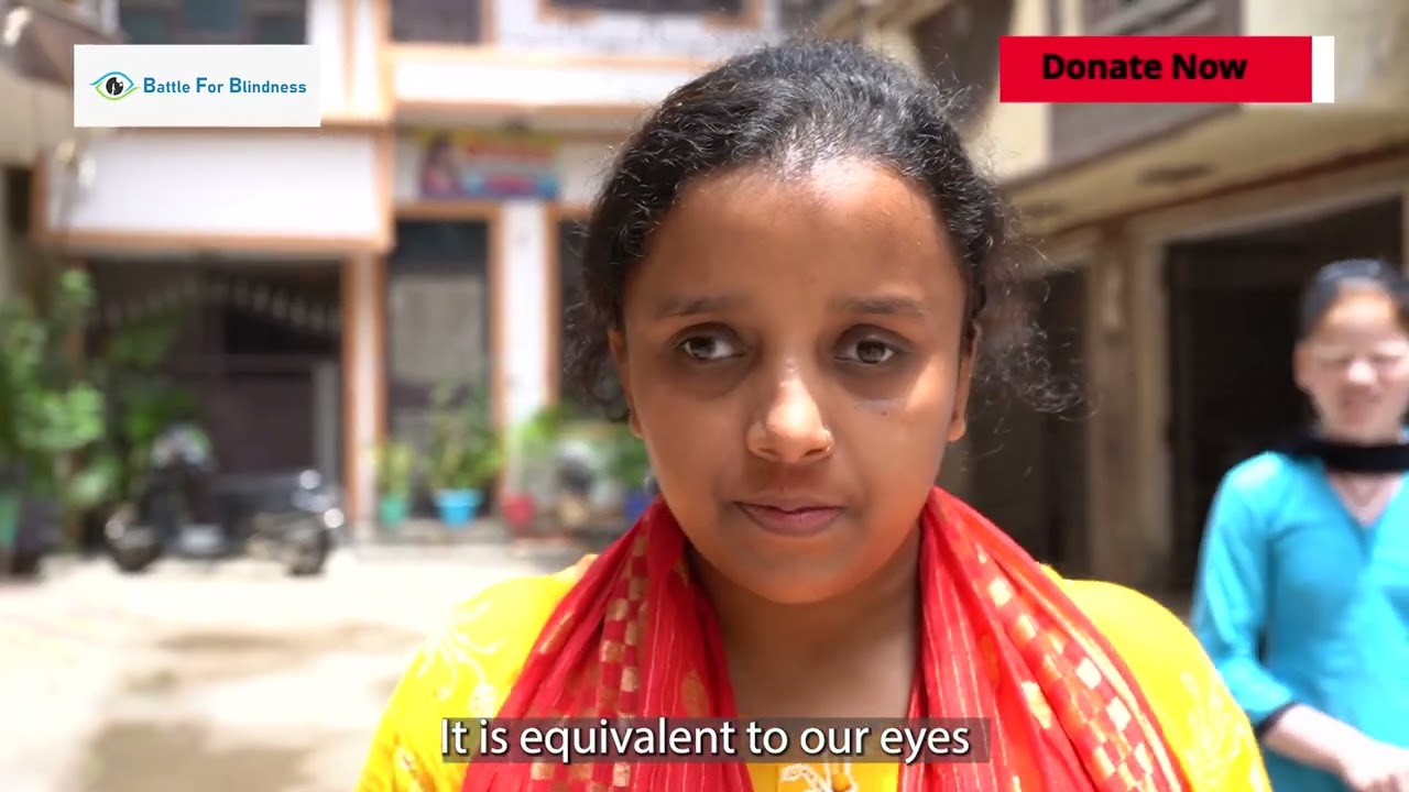 Donate walking canes, Be their eyes. | Battle For Blindness |