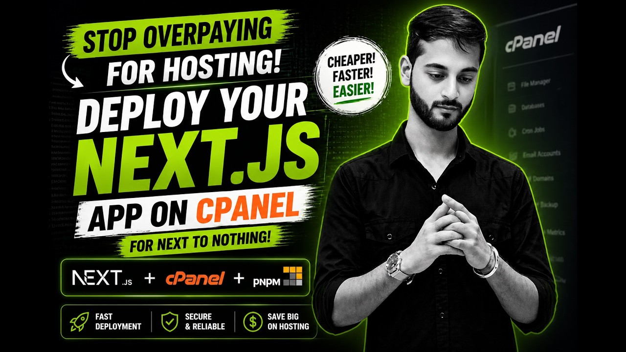 Blazing Fast Deploy: Run Next.js on cPanel Using pnpm