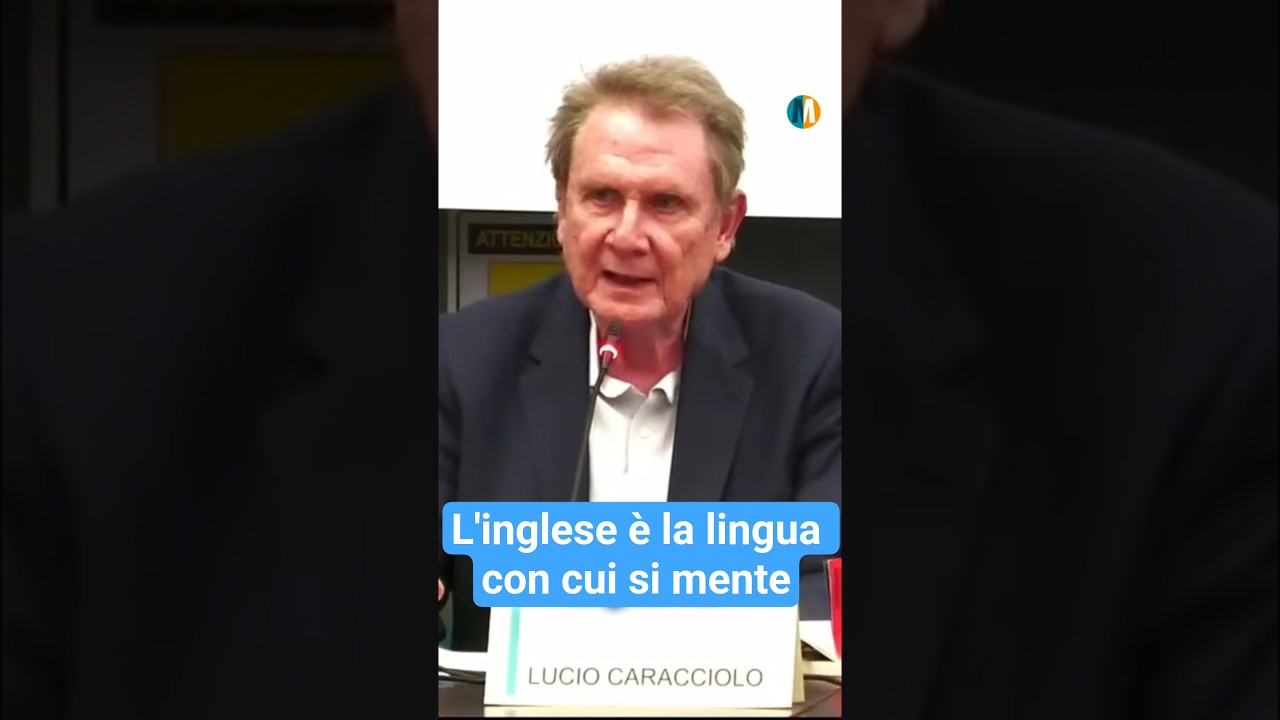 Caracciolo: L'inglese &egrave; la lingua con cui si mente