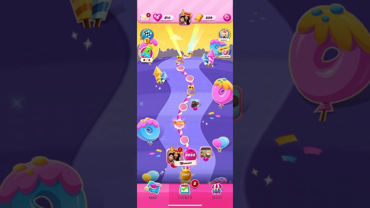 Candy Crush Saga Level 9996、9997、9998、9999、10000 Score by Funny❣