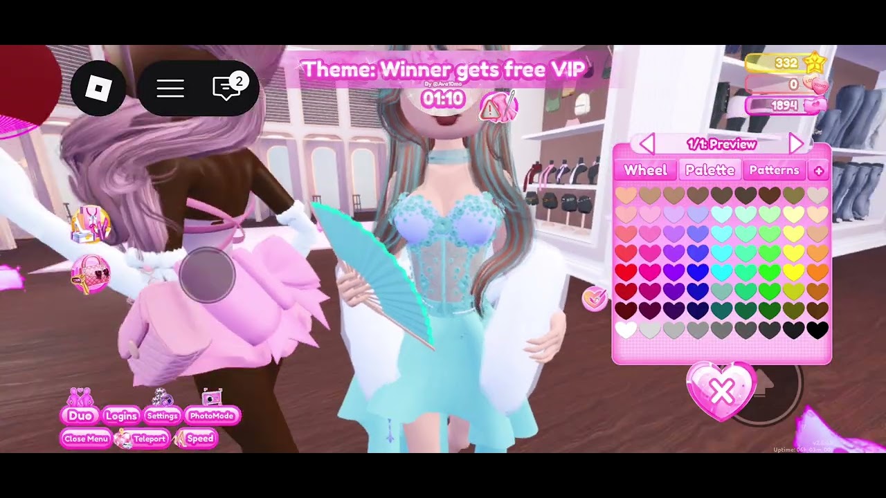 Gifting free VIP to whoever gets 1st place @Play_DressToImpress #Roblox ￼