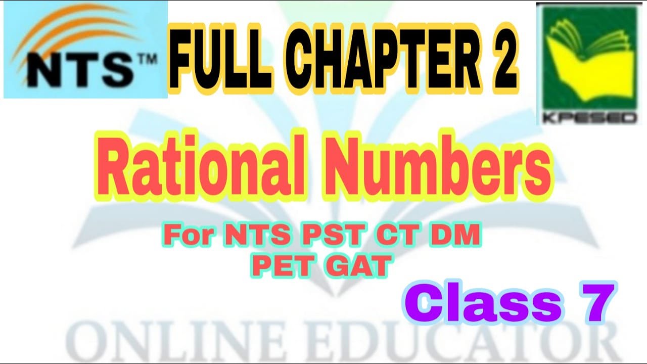 Rational Numbers Class 7 questions |kpk maths solution|