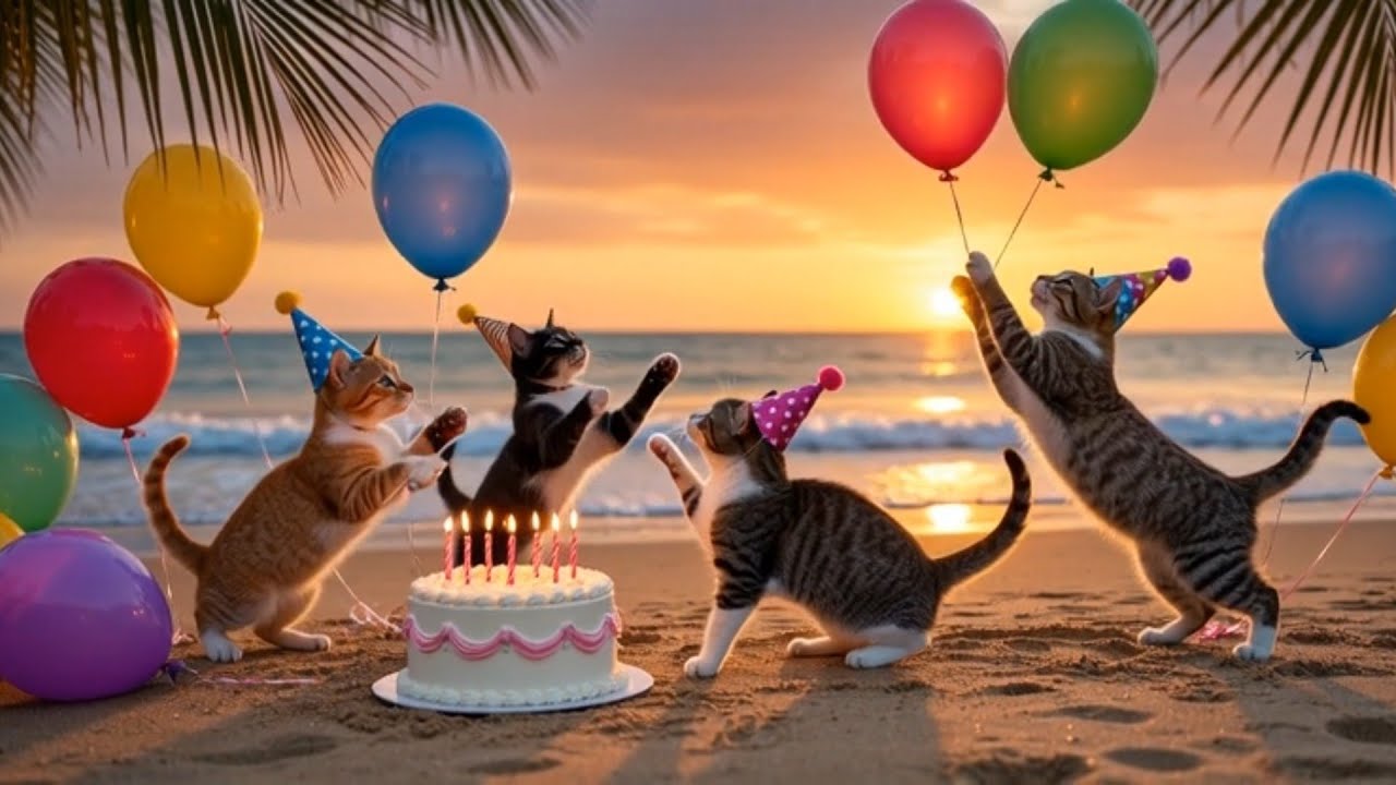 Happy birthday Song | Ah Meow birthday party