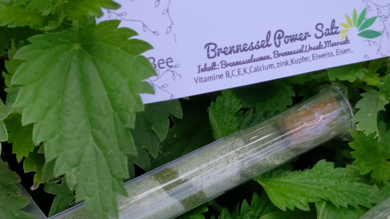 BRENNESSEL POWER SALZ MIT SAMEN🌿       GREEN NETTLE SALT      WITH SEEDS