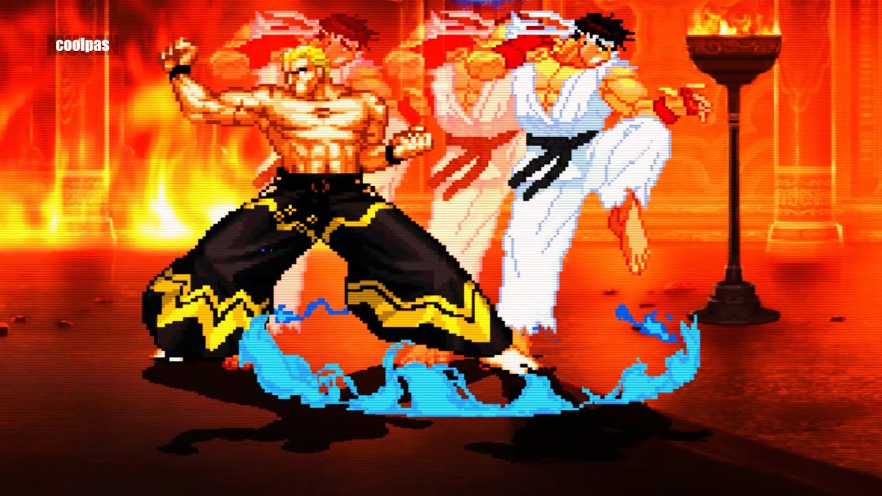 Shin Ryu vs Master Geese | MUGEN