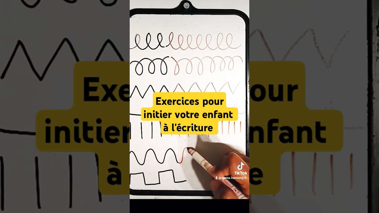 Graphisme et initiation &agrave; l'&eacute;criture #maternelle #montessori #activit&eacute;s #abcd #exercices