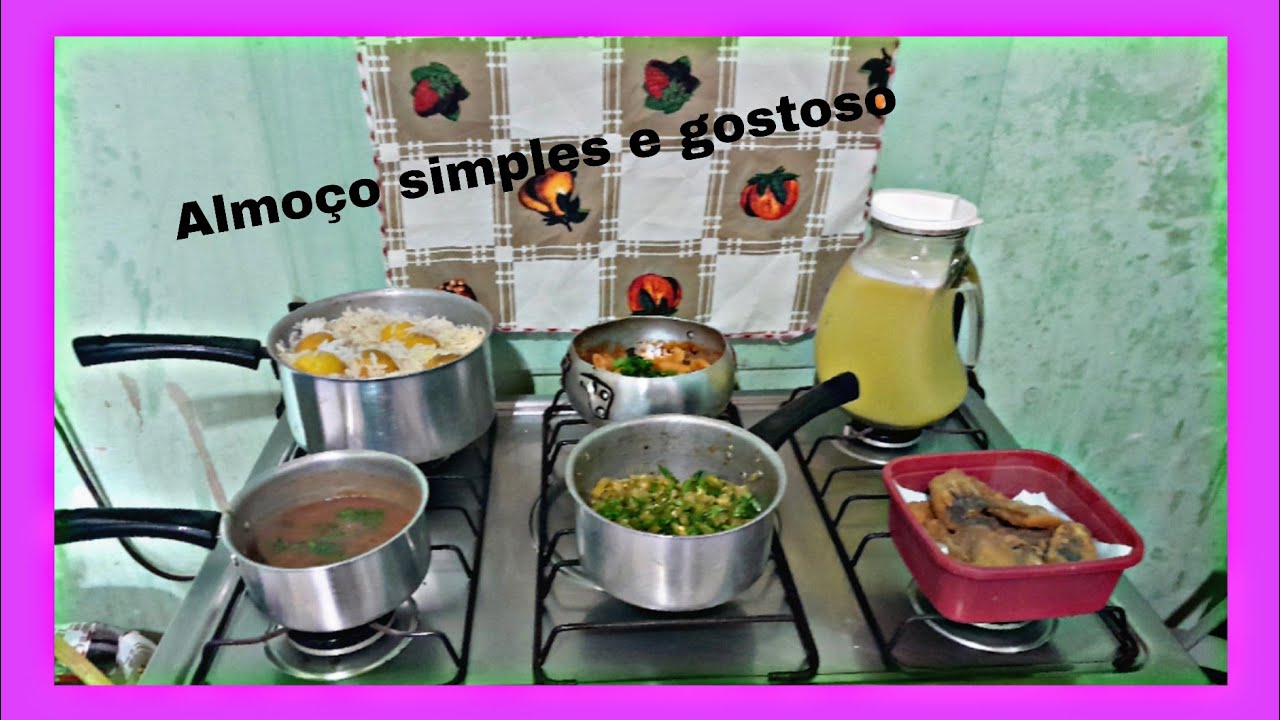 Organizei minha casa e preparei um almoço delicioso 
