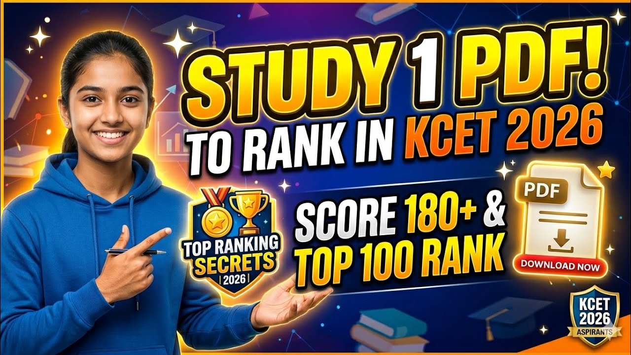 KCET 2026 Final Day Strategy | Score More with Last Minute Tips | Must watch