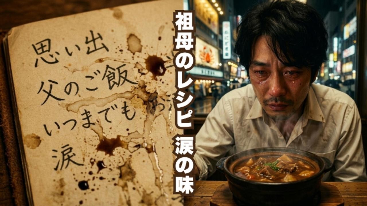 【実話】大阪の冷徹エリートが、祖母の「汚れたレシピ」を再現して気づいた衝撃の事実。男泣きが止まらない。