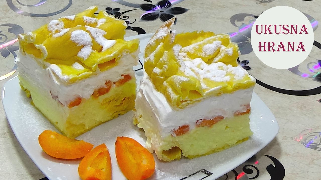 Talasasta torta sa kajsijama - Wavy cake with apricots