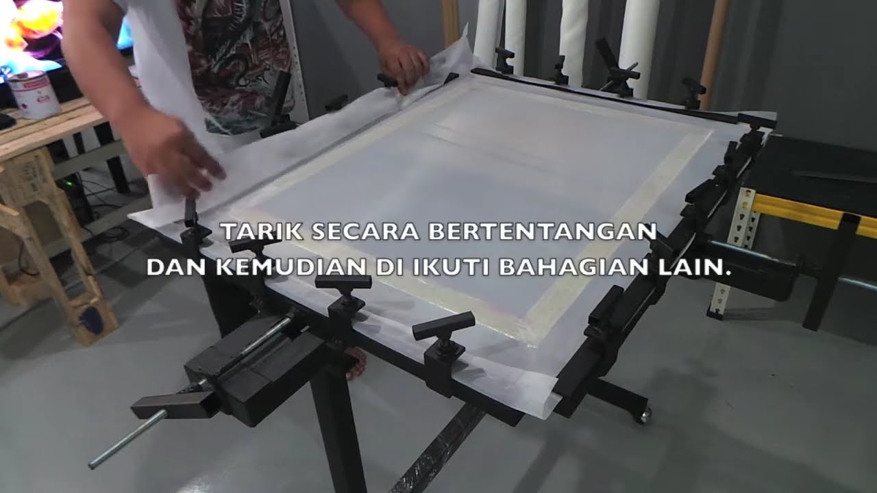 Silk screen : DIY Silk screen stretcher - Screen remesh