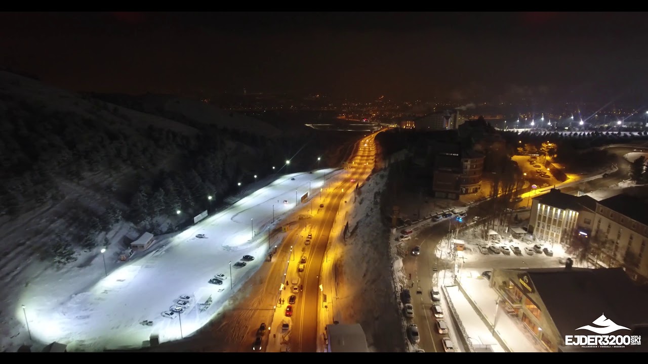KARLI ÇAM ORMANLARINDAN  IŞIL IŞIL ERZURUM VE PALANDÖKEN GECE KAYAĞI
