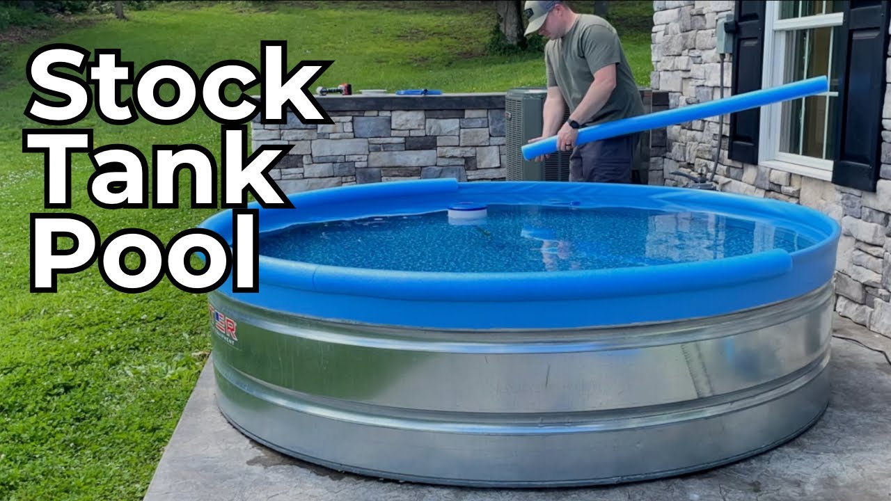 How I setup Our Stock Tank Pool this year