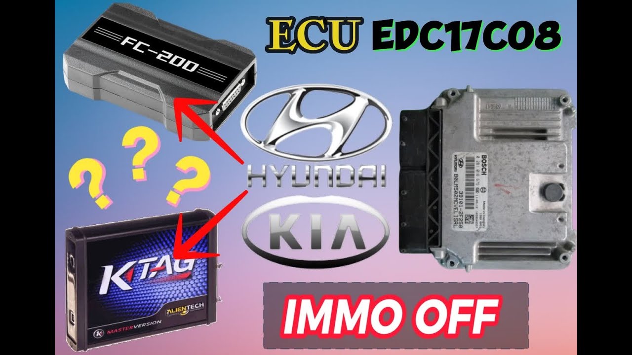 شرح كيفية إلغاء الايموبليزر نظام الحماية بدون برامج يدويا ✅EDC17c08 immo OFF👉 Kia🔛Hyundai❗