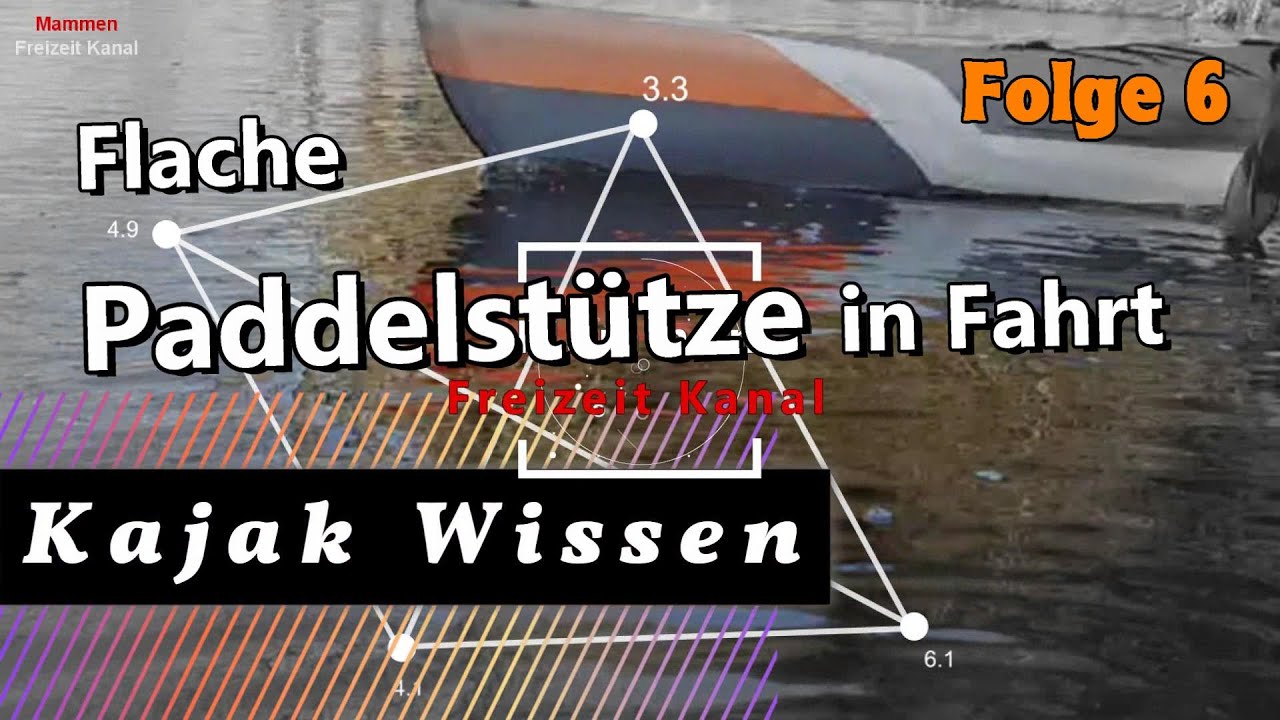 Kajak Wissen  - Folge 6 -  Flache Paddelst&uuml;tze in Fahrt