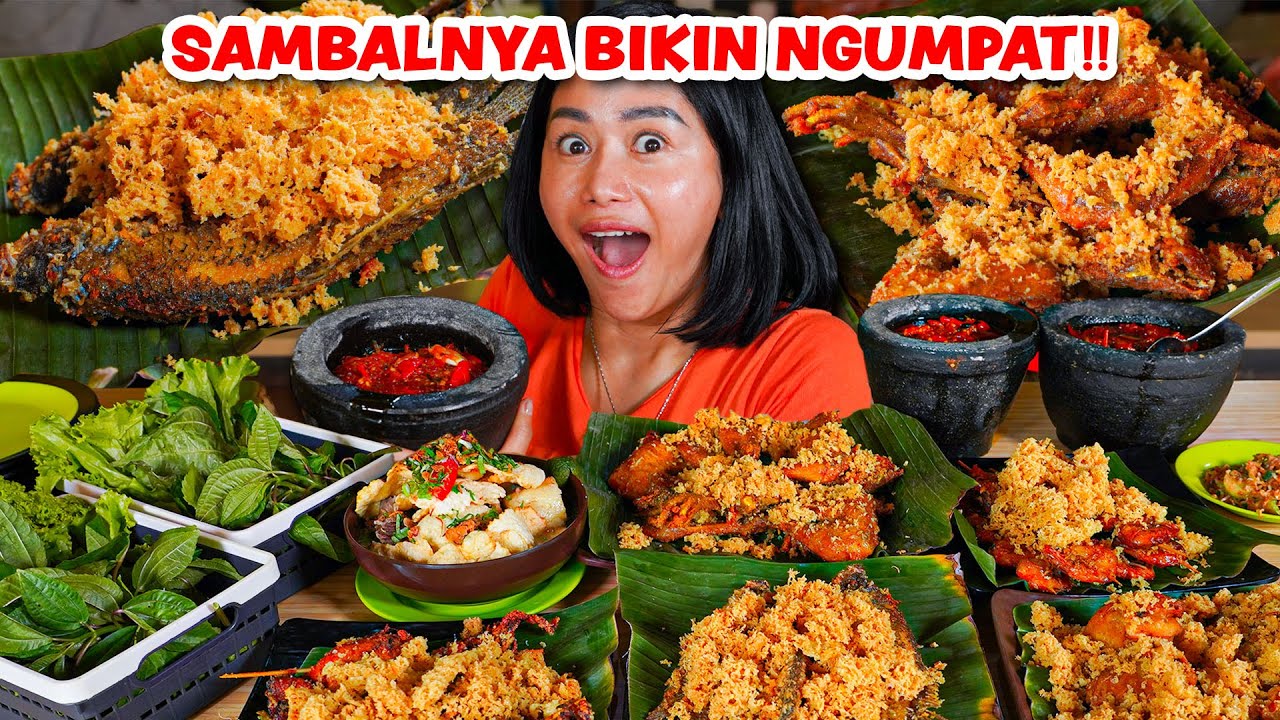 NDHAK LUMRAH!! LAUK DAN SAMBALNYA SEMEJA, BAYARNYA 500 RIBU SAJA!! AUTO BALIK LAGI