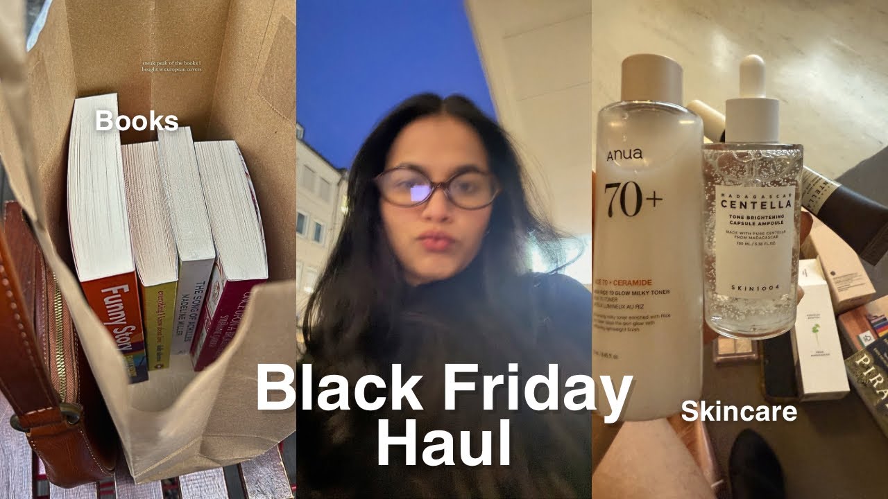 Black Friday Haul | Korean Skincare, Books & Winter Essentials