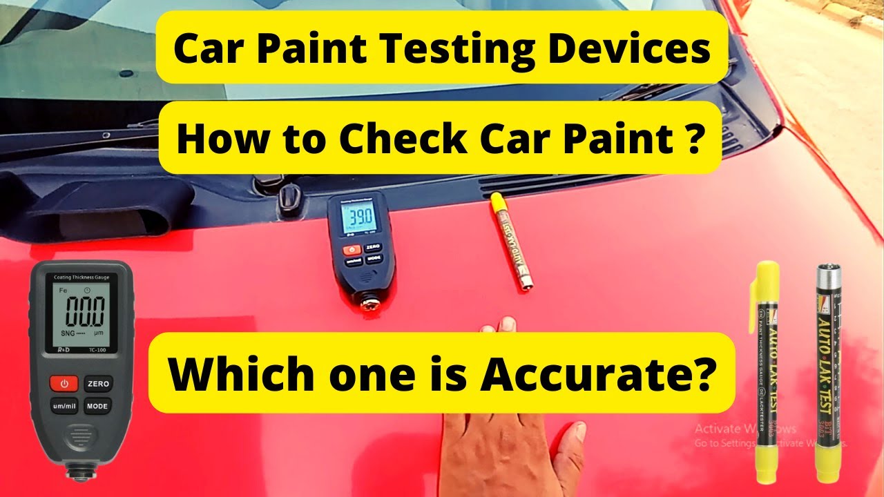 How to Check Car Paint | Car paint testing device | Car paint thickness gauge | Paint tester pen