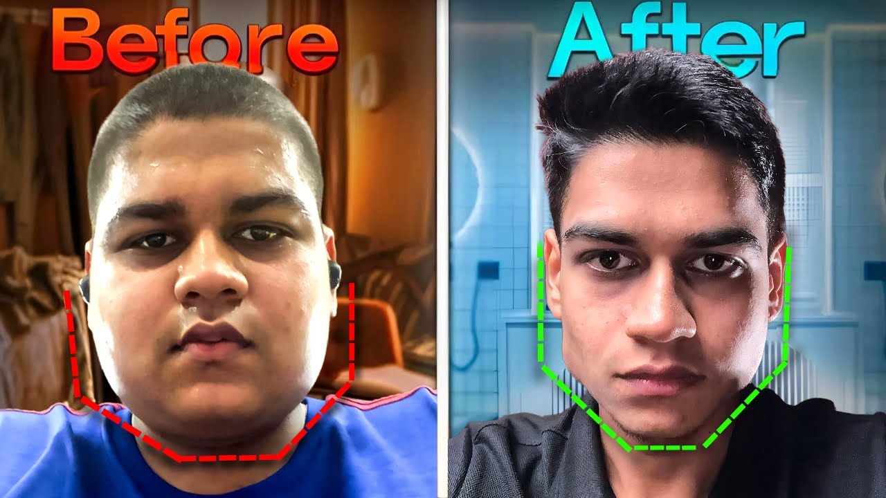 How To Reduce Face Fat | Double Chin To Sharp Jawline