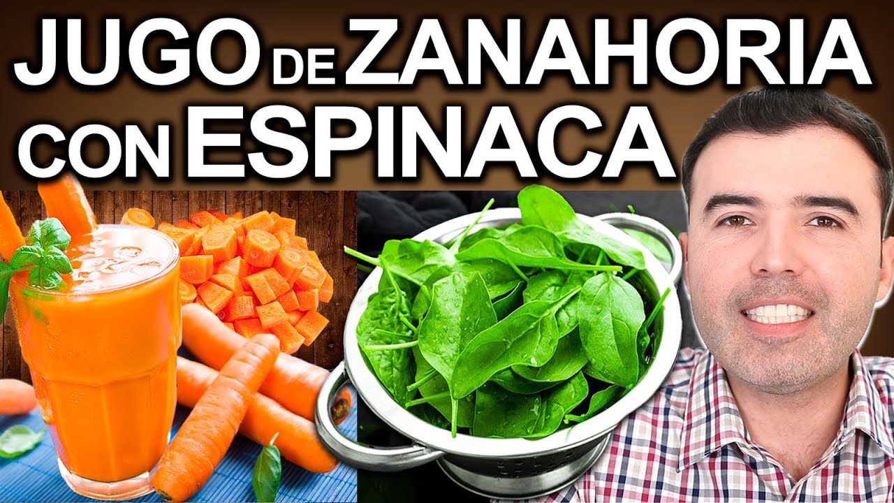 JUGO DE ZANAHORIA CON ESPINACA EN AYUNAS - Beneficios Y Contraindicaciones