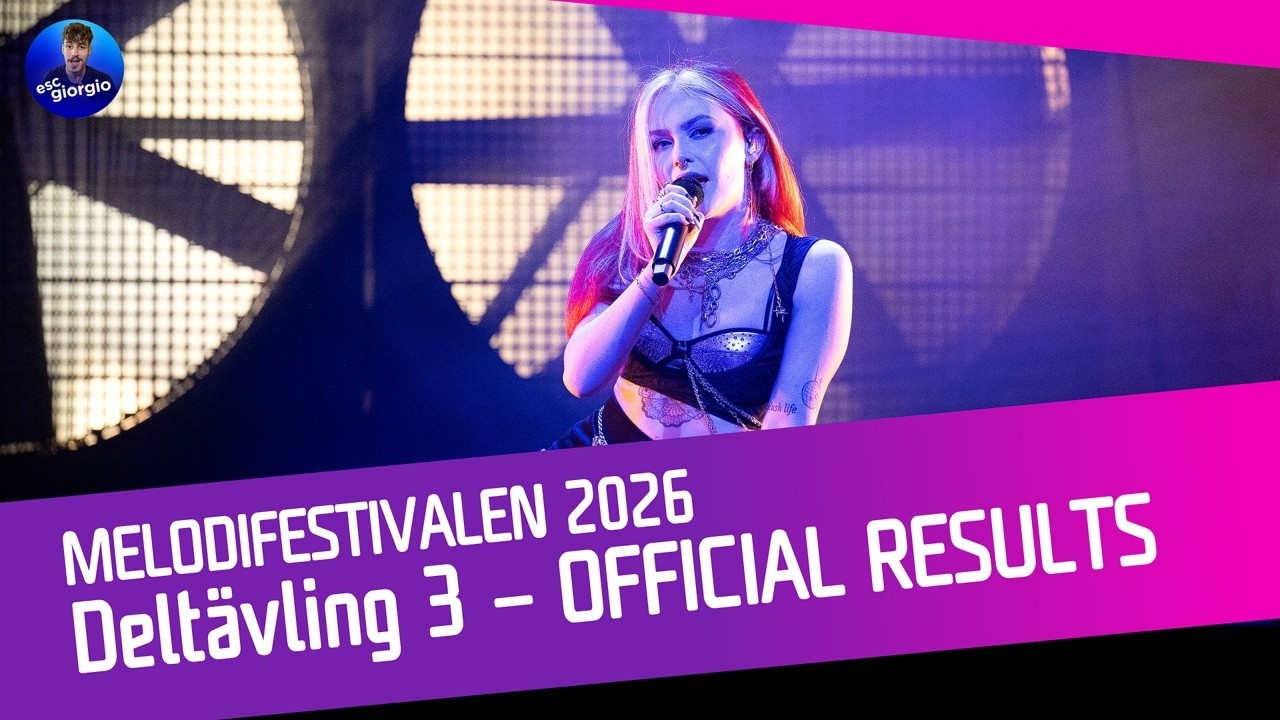 🇸🇪 Melodifestivalen 2026: Heat 3: Official Results