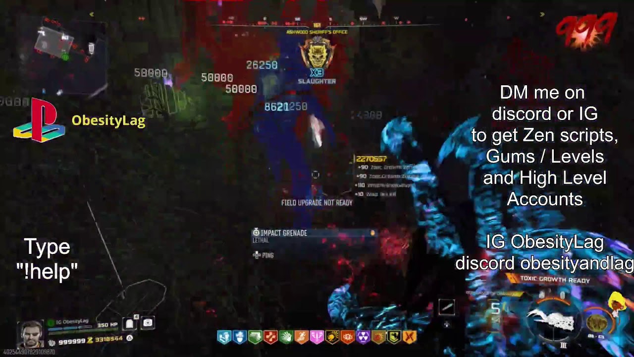 BO7 Zombies 999 unlimited GUMS! and XP || Road to lever 1000!